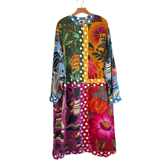 FARM Rio Colorful Jungle Print Long Sleeve Dress - Picture 2 of 15